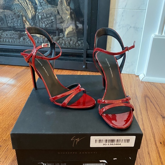 Red Giuseppe Zanotti heels size 37 - Picture 1 of 7